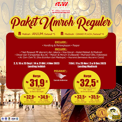 Paket Umroh Pt Alhijaz Indowisata 